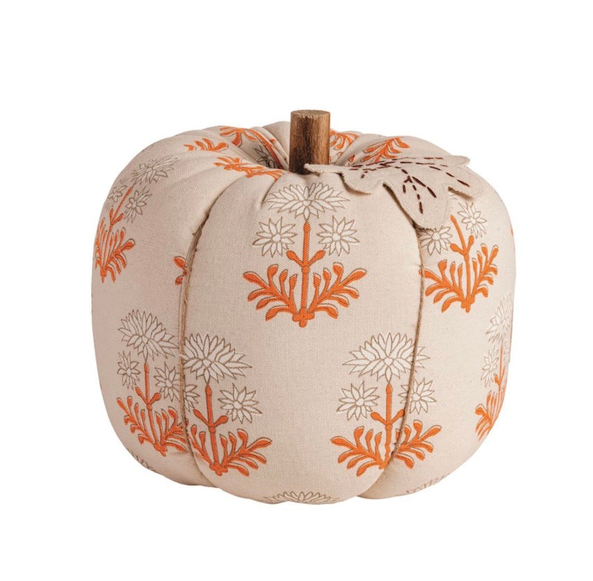 Lg Block Print Stuff Pumpkin