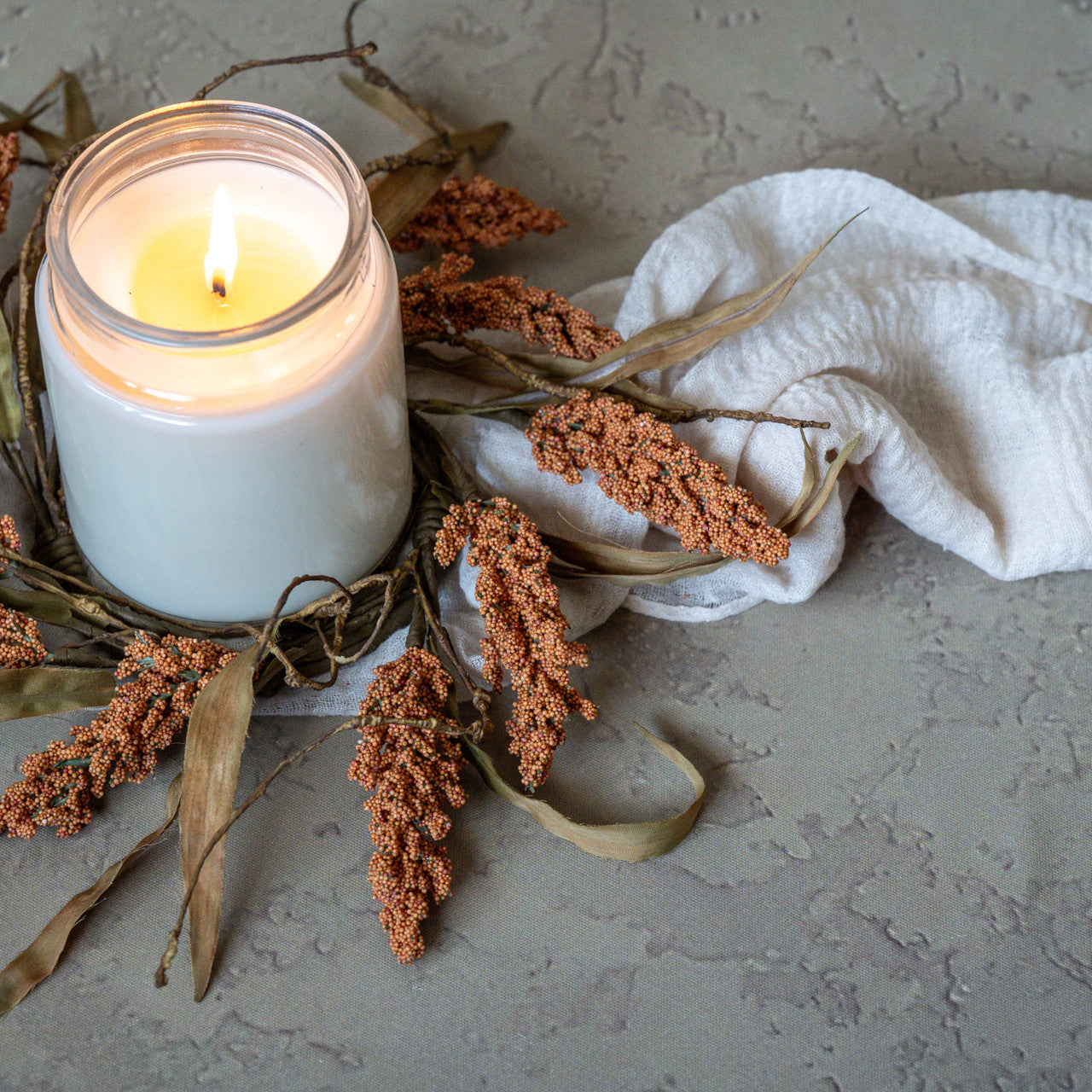 12" Orange Heather & Twig CR