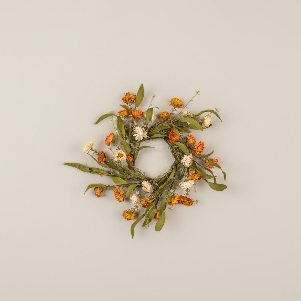 14" Cream & Orange Daisy CR