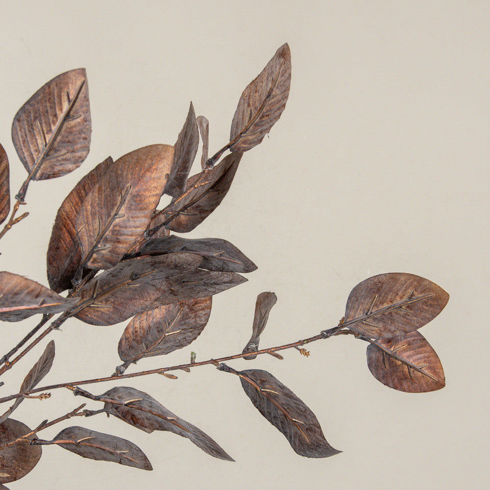 36" Metallic Copper Magnolia Spray