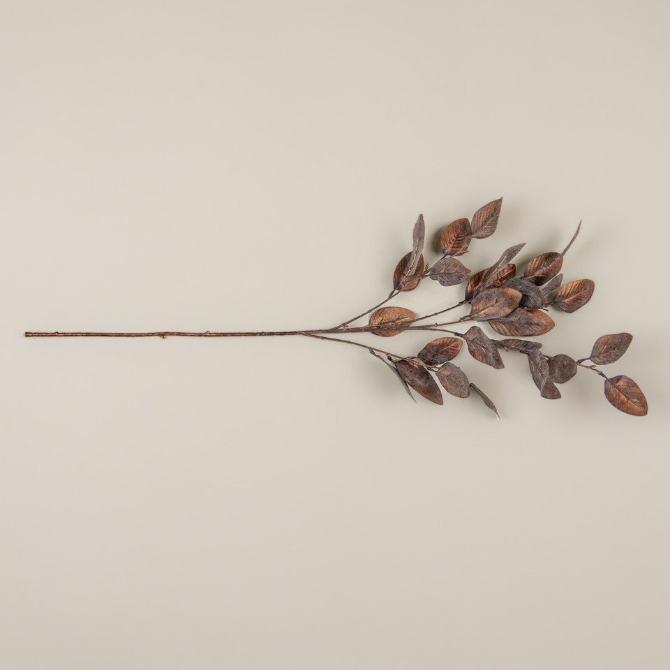 36" Metallic Copper Magnolia Spray