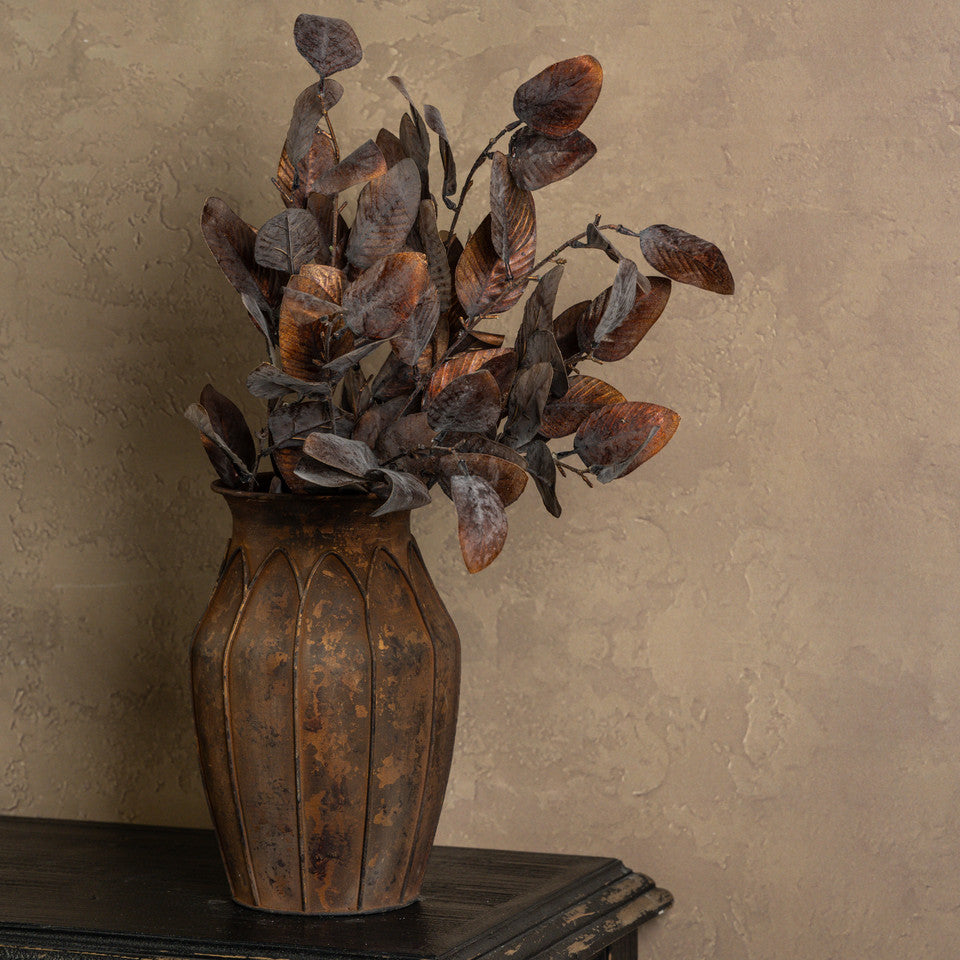 36" Metallic Copper Magnolia Spray