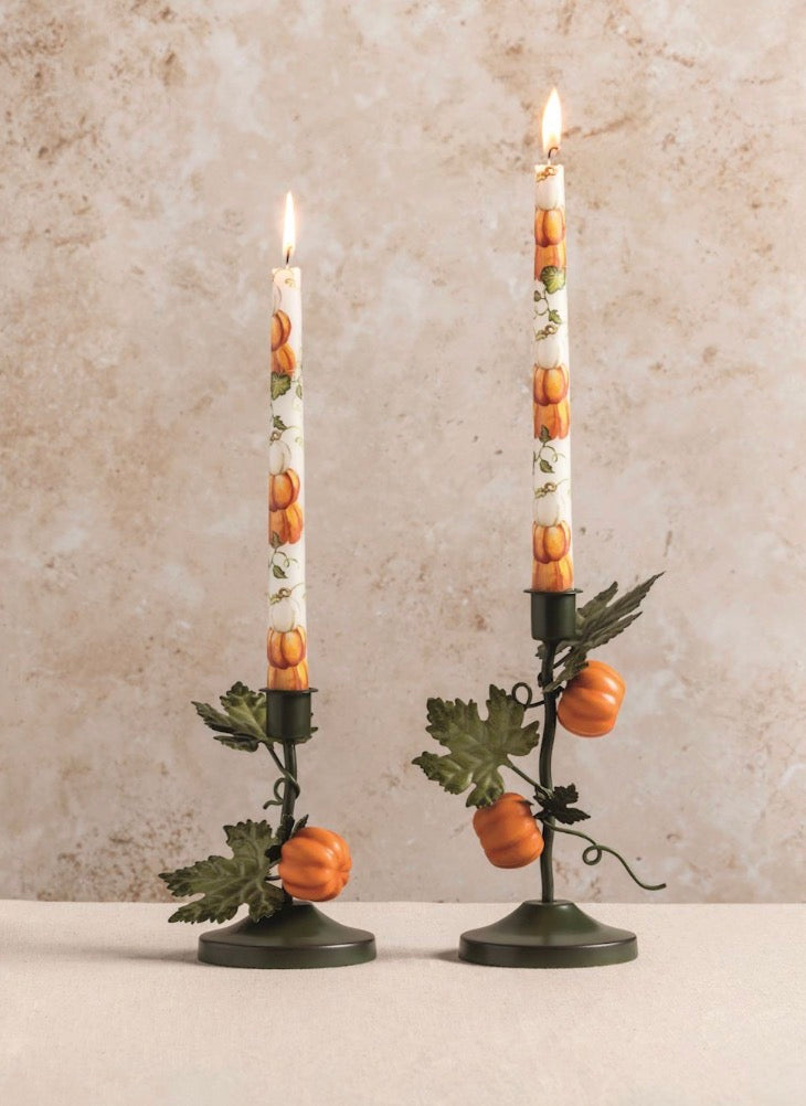 Small Pumpkin Vine Candlestick