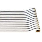 Black Linen Stripe Runner