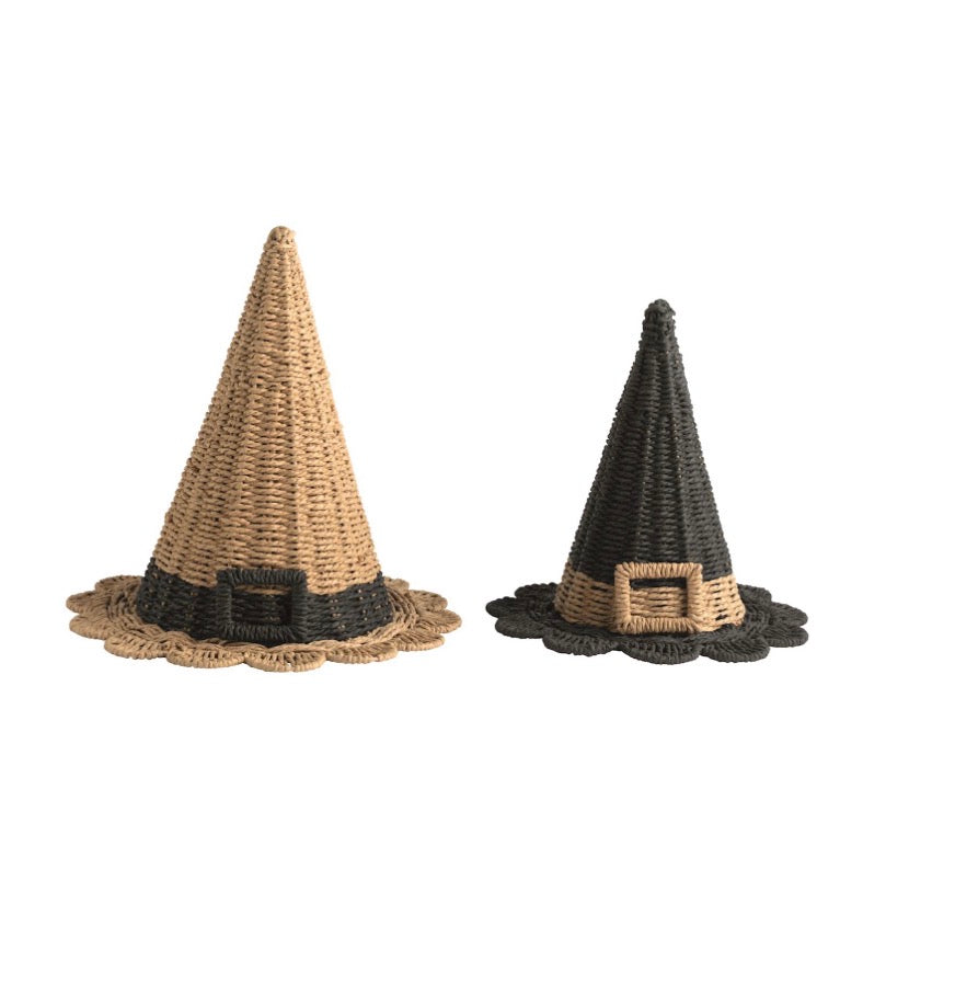 Woven Witch Hat Lg