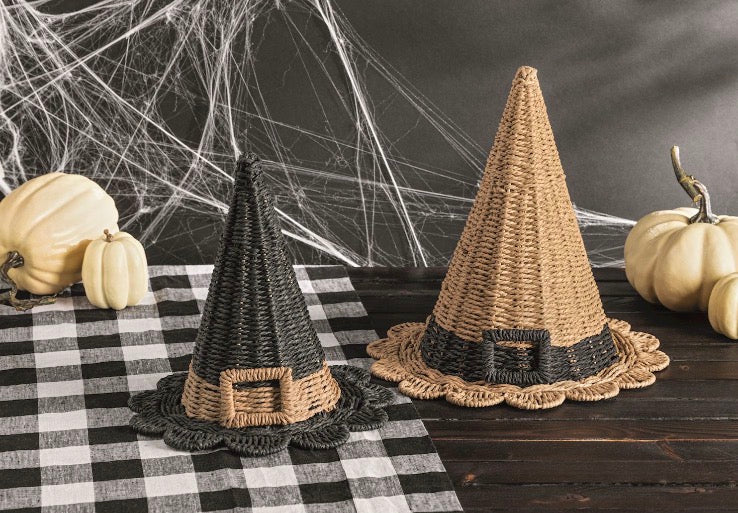 Woven Witch Hat Lg