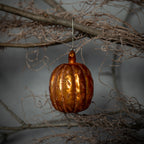 Orange Glitter Pumpkin Orn.