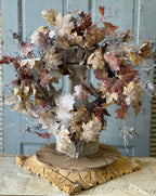 22" Frostbound Leaves Wreath