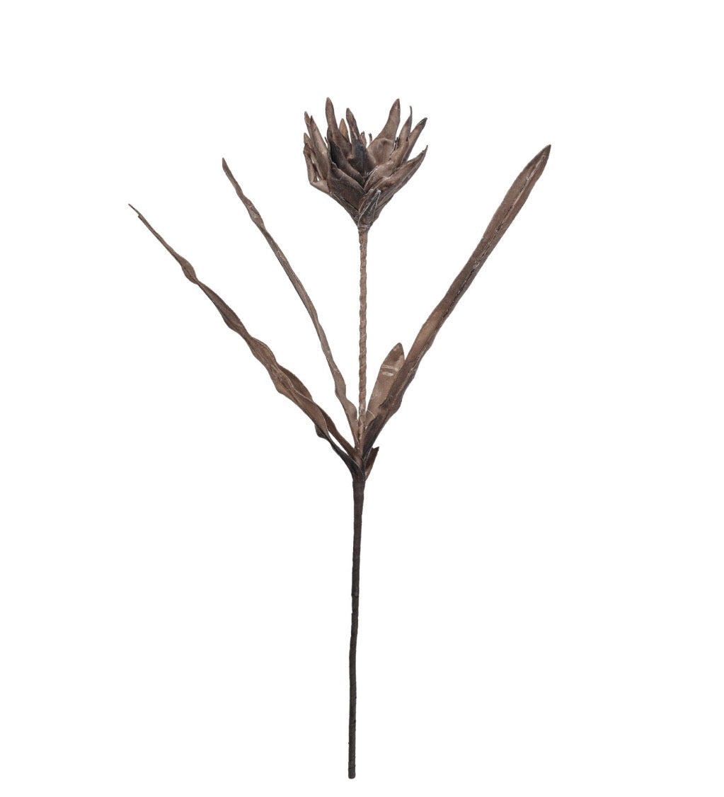Brown Faux Flower Pick