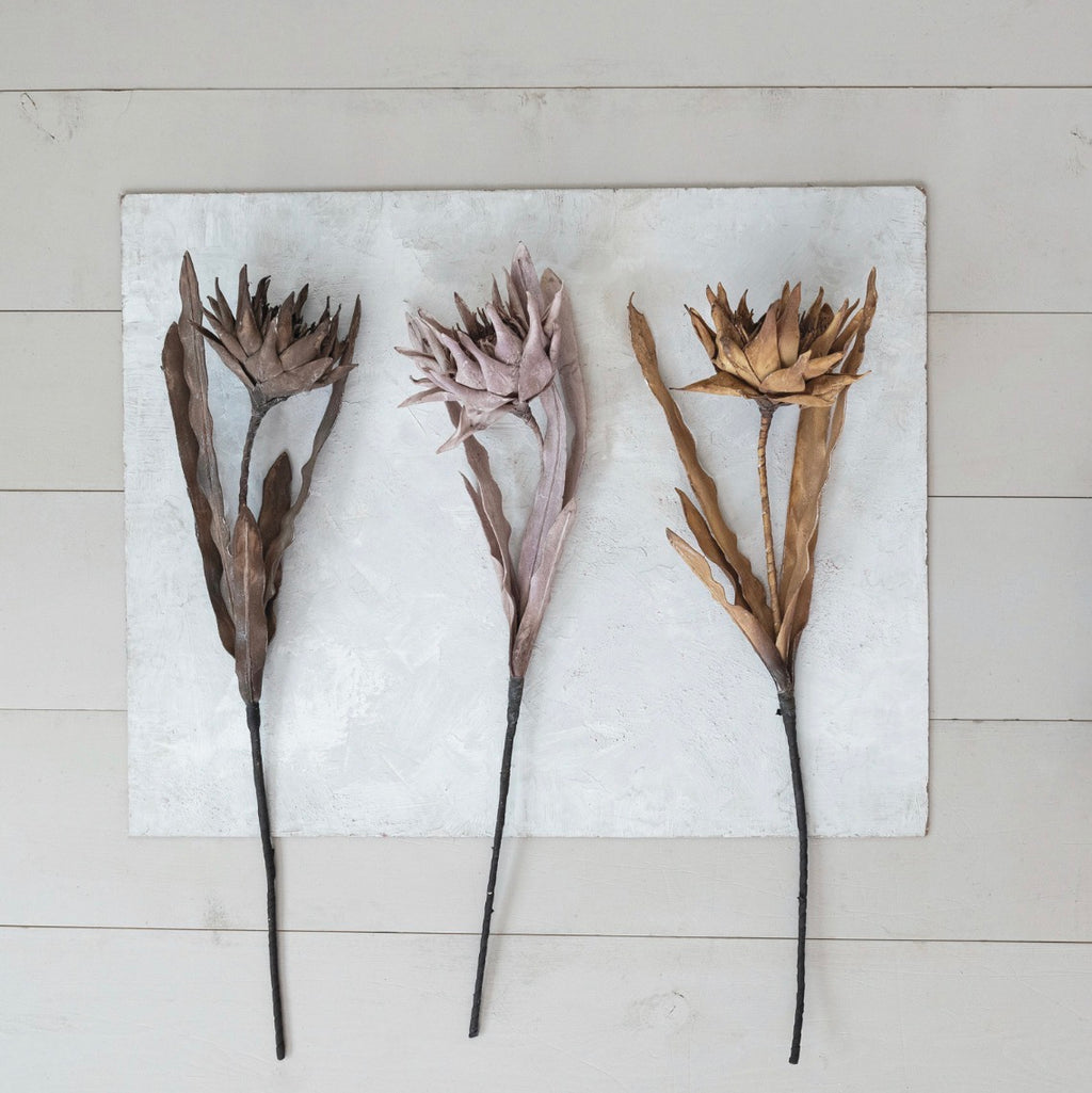 Brown Faux Flower Pick
