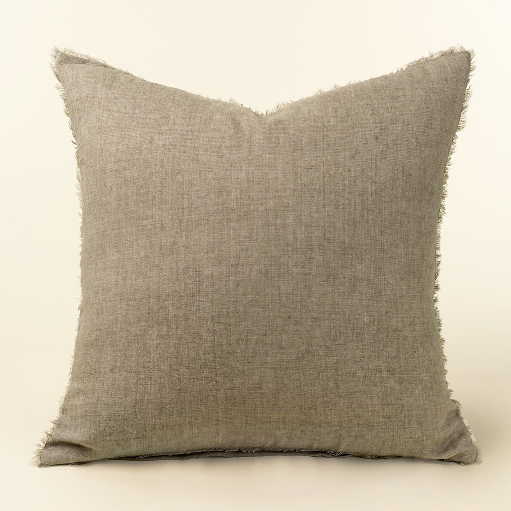 24x24 Lina Linen Pillow Almond