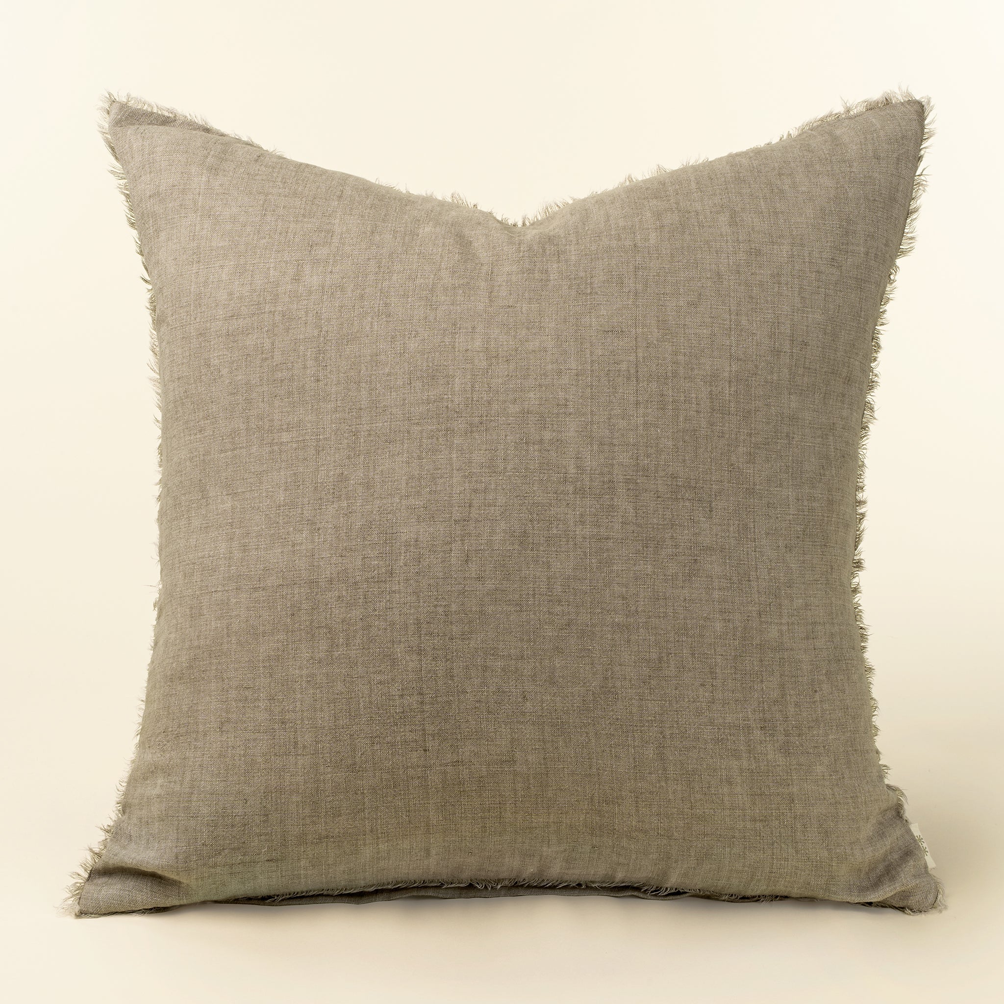 24x24 Lina Linen Pillow Almond