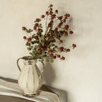 32" Burgundy Floral Pod Spray