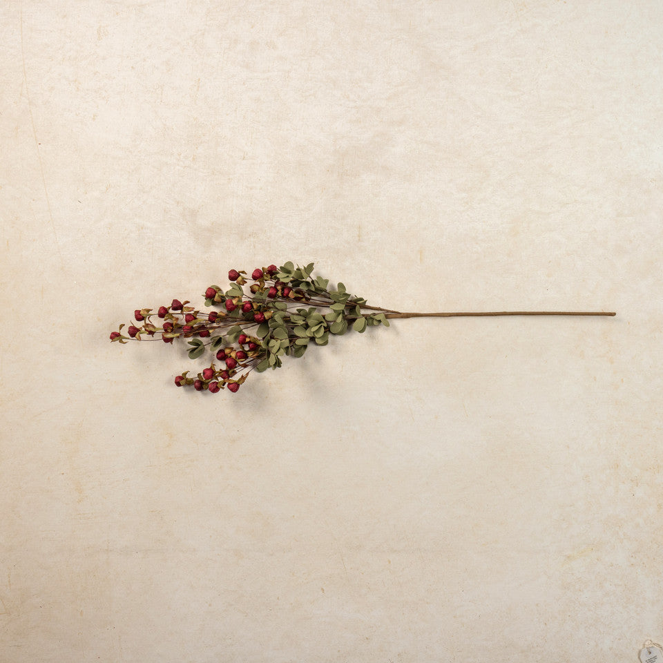 32" Burgundy Floral Pod Spray