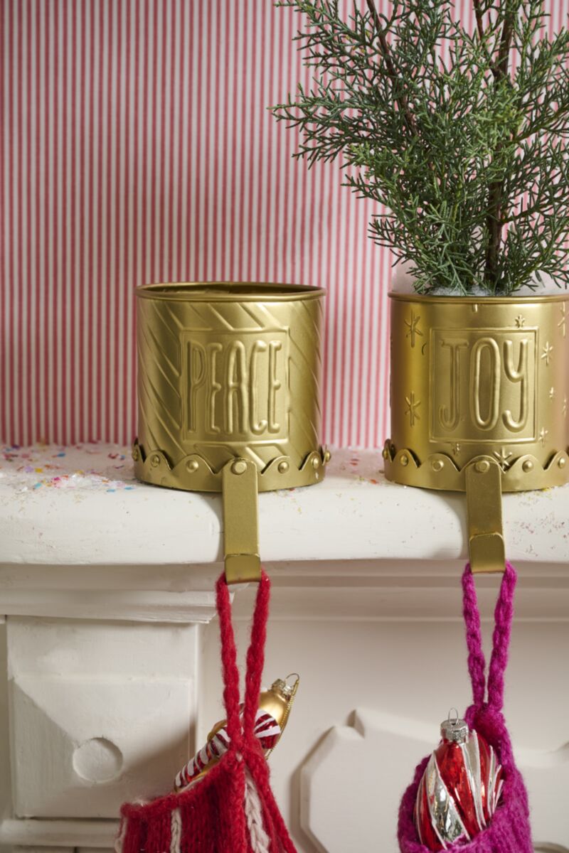 Peace Goodie Pot Stocking Holder