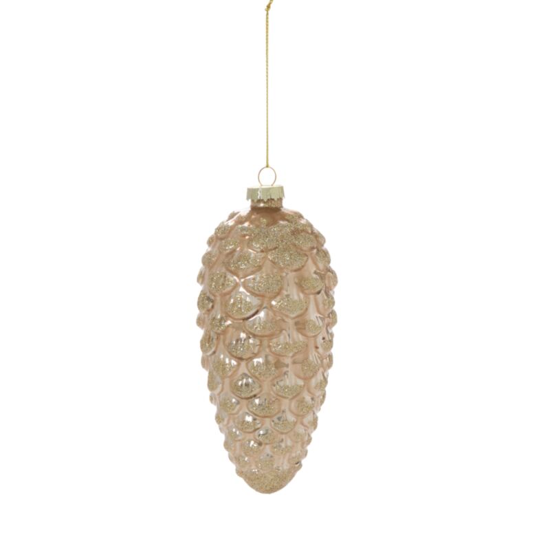 5.5" Frosted Pinecone Orn.