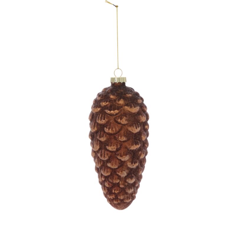 4.5" Frosted Pinecone Orn.