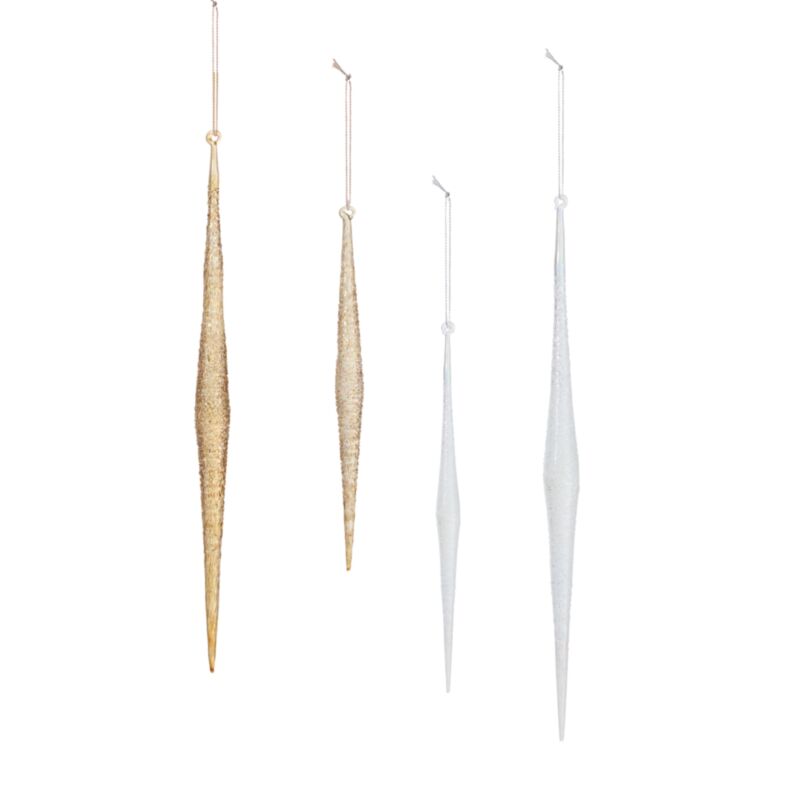 Sparkle Icicle Ornament Lg