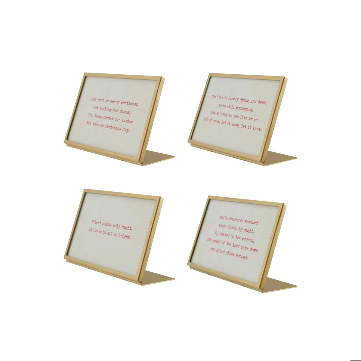 Gold Metal and Glass Frame