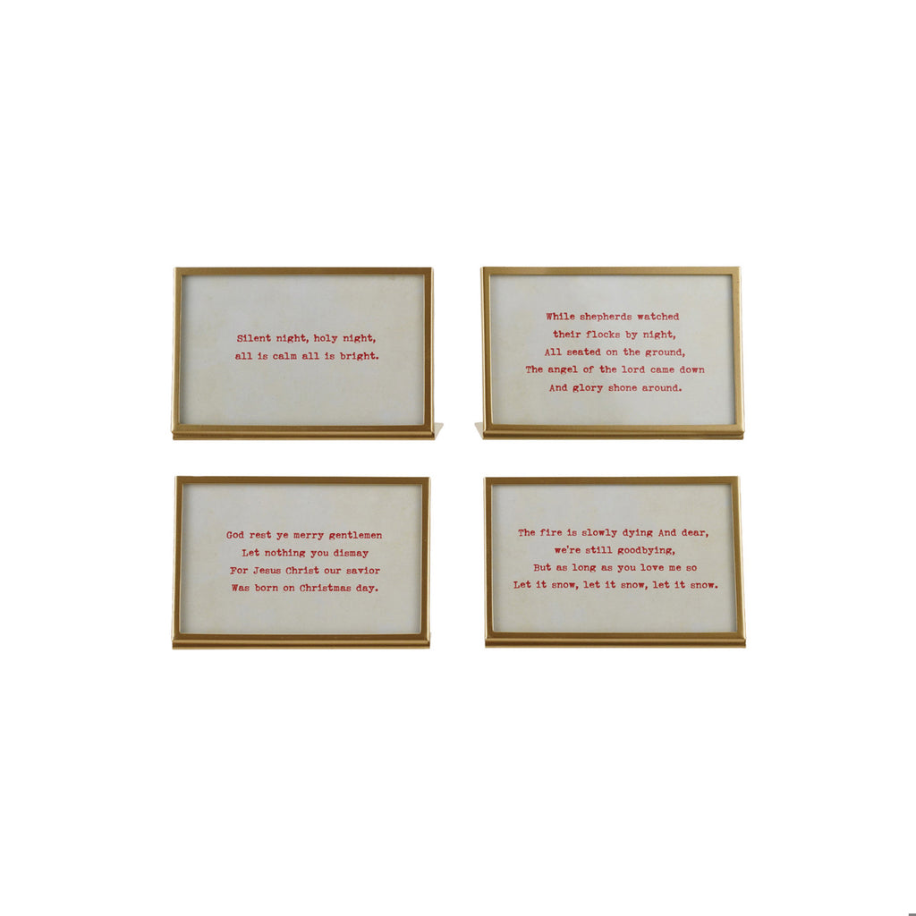Gold Metal and Glass Frame