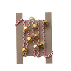 Jingle Bell Garland w/ Red and White Cord