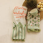 Tea Towel W/ Holiday Pattern