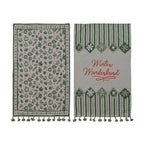 Tea Towel W/ Holiday Pattern