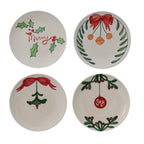 Stoneware Plate w/ Holiday Botanicals
