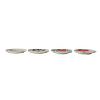 Stoneware Plate w/ Holiday Botanicals