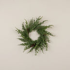 16" Cypress & Ruscus Candle Ring