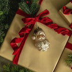 Santa Head W/ Green hat Orn