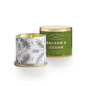 Balsam & Cedar Tin Candle