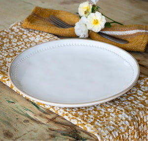 Isabella White Dinner Plate