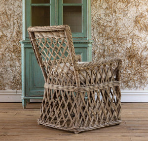 Lattice Rattan Armchair