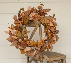 Leaves and Berry Wreath