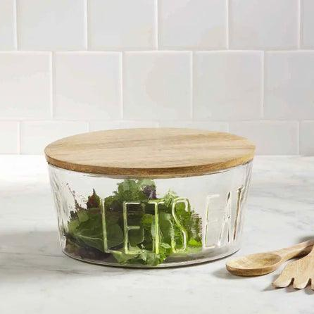 Lets Eat Glass Bowl Set