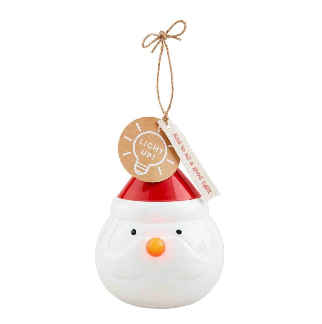 Santa Light Up Ornament