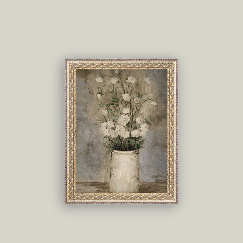 Long Stem Roses Framed Antique Art - 8