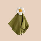 Lovey Flower Baby Blanket - Organic Green