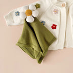 Lovey Flower Baby Blanket - Organic Green