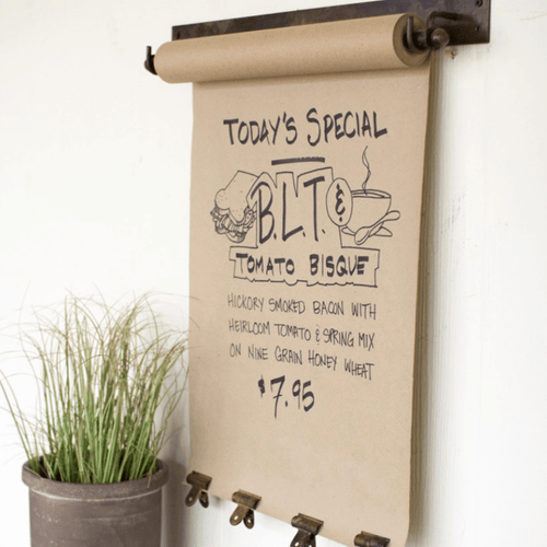 Metal Hanging Note Roll Set