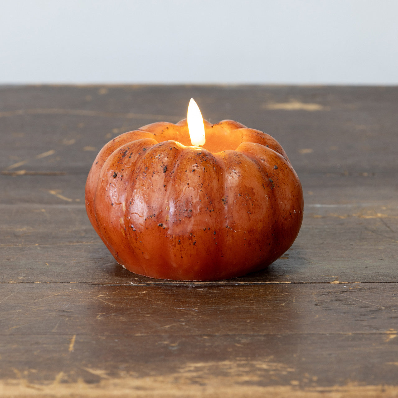 3.5" Orange Flame Pumpkin Candle