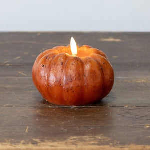 3.5" Orange Flame Pumpkin Candle