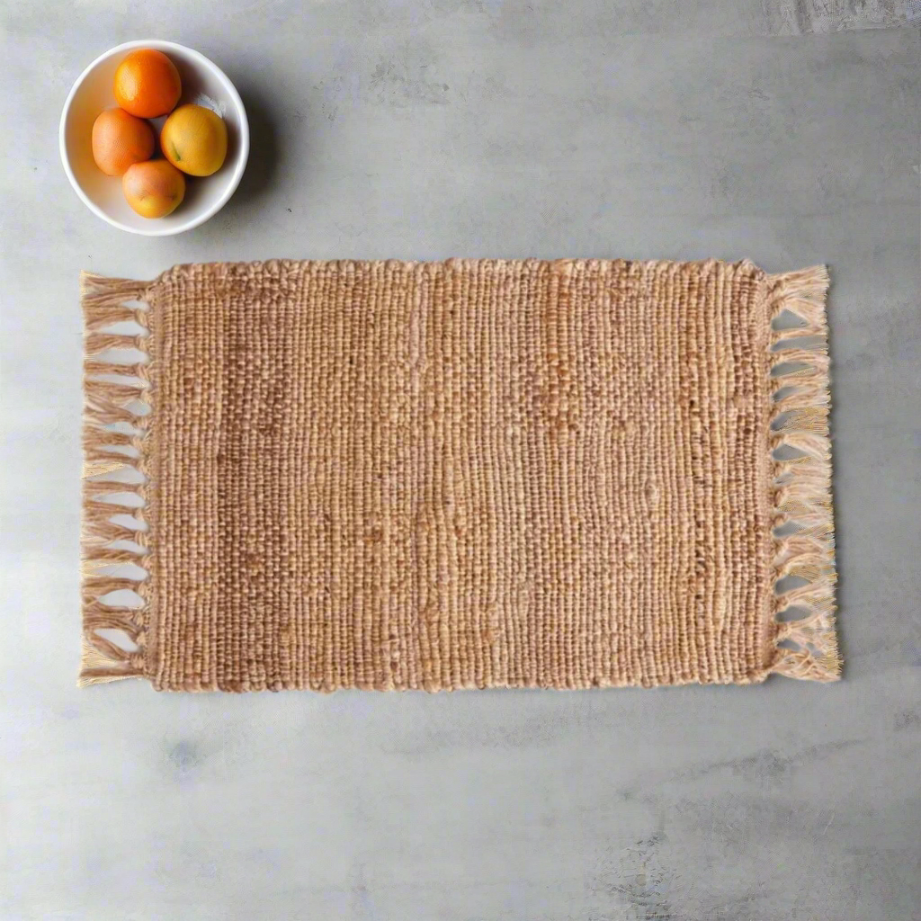 Woven Fringe Placemat - Natural