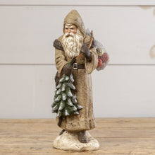 Old World Santa with Tree and Sidebag
