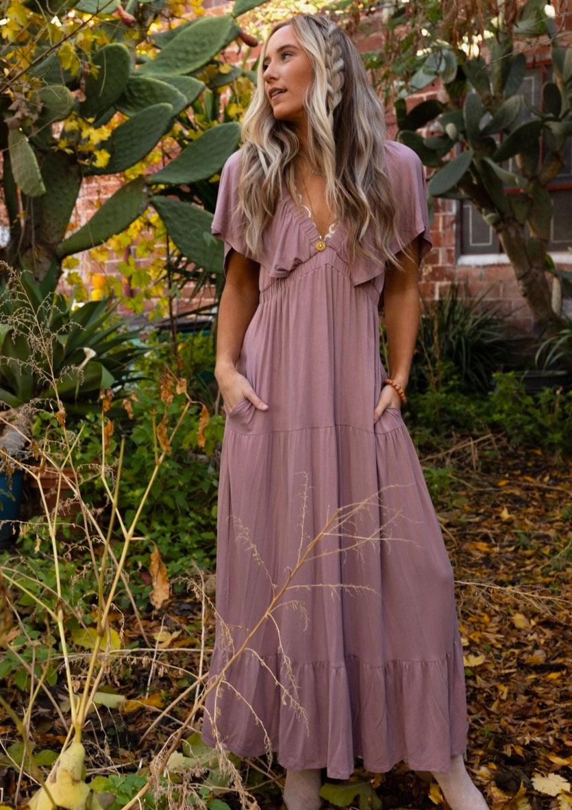 On Repeat Maxi Dress - Open Back