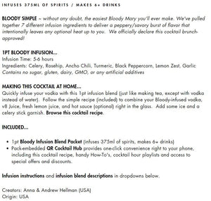 One Part Co Bloody Blend - Bloody Simple Cocktail Infusion