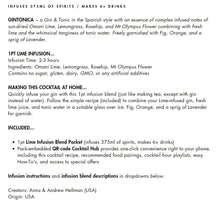 One Part Co Lime Blend - Gintonica Cocktail Infusion