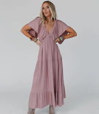 On Repeat Maxi Dress - Open Back