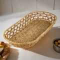 oval woven wooden basket